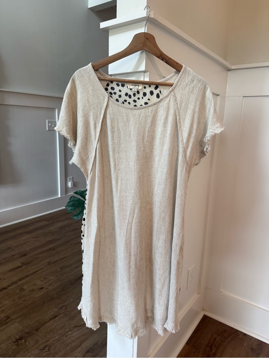 Dresses & Skirts - Lightweight Cream Tunic Dress with Dalmatian Lining
